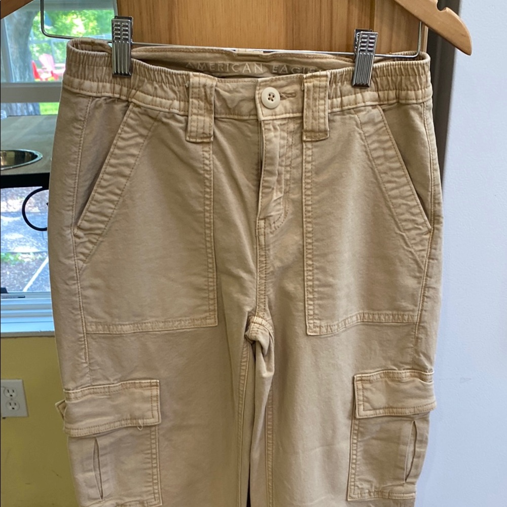 Beige Cargo Pants